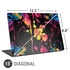 Chromatic Splatter Black Universal Laptop 15in (12.2 x 8.8in) Skin
